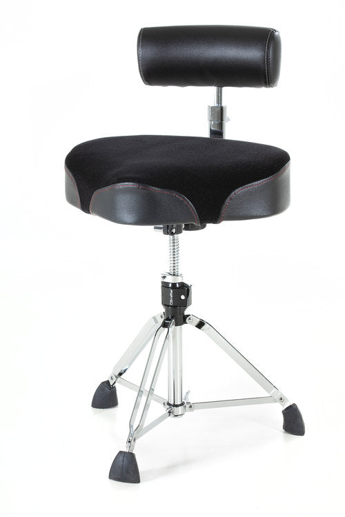 Gibraltar 9808OS-AB Drum throne with extra large saddle top and back rest