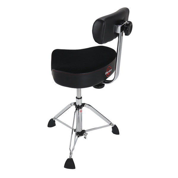 Gibraltar 9808HMB Pneumatic drum stool with extra large saddle seat and backrest