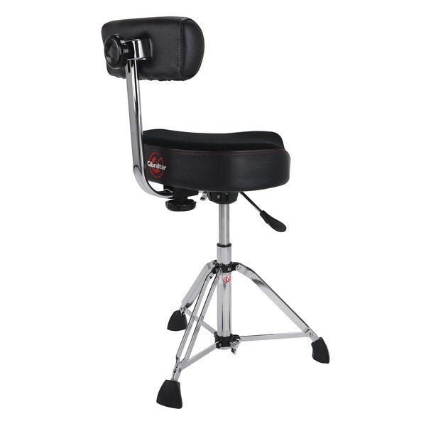 Gibraltar 9808HMB Pneumatic drum stool with extra large saddle seat and backrest