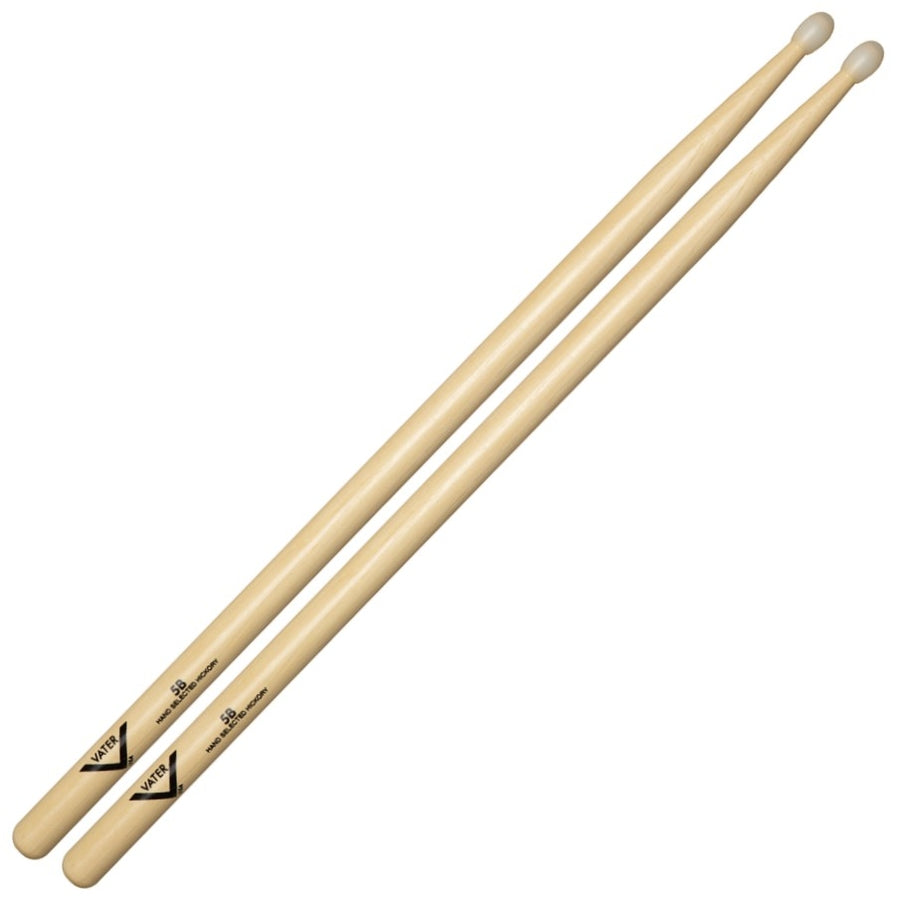 VATER Hickory - 5B - Nylon Tip Drum Sticks - VH5BN