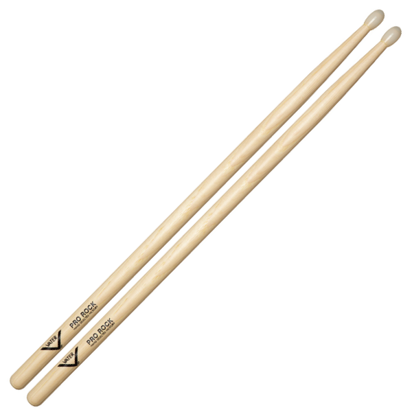 Vater Hickory - Pro Rock Nylon Tip Drum Sticks - VHPRN