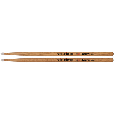 Vic Firth American Classic® Terra Series 5B Drumsticks, Nylon Tip VF-5BTN