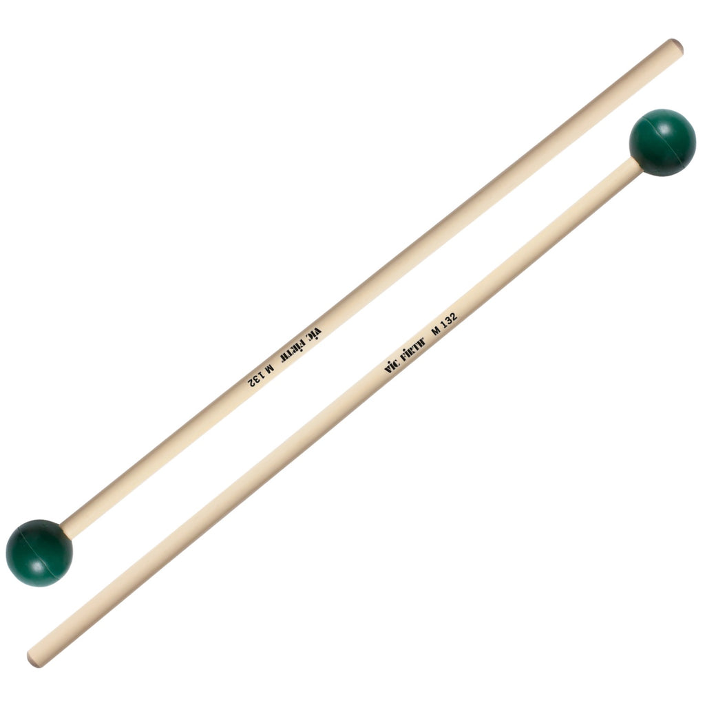 Vic Firth Orchestral M132 Medium Rubber Keyboard Mallets - VF-M132
