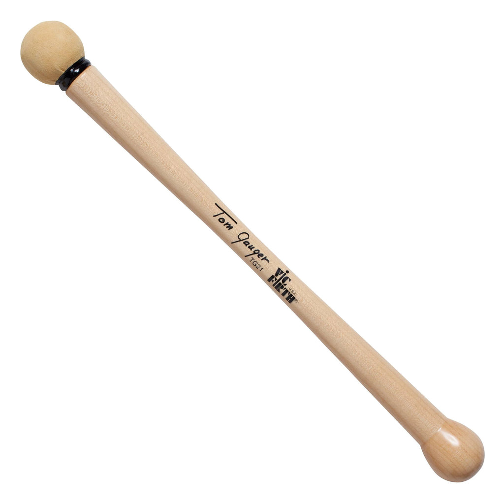 Vic Firth Symphonic Collection Tom Gauger Chamois/Wood Bass Drum Mallets - VF-TG21