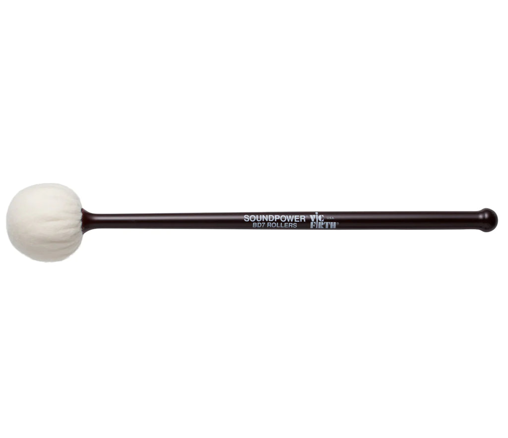 Vic Firth Soundpower BD7 Bass Drum Rollers (Pair) Beater - VF-BD7