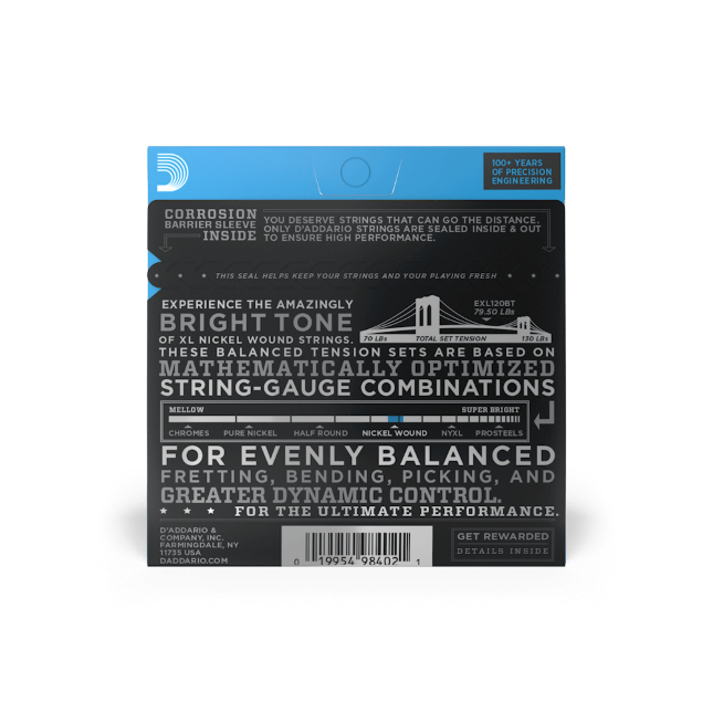 D’Addario 09-40 Super Light Balanced Tension, XL Nickel Electric Guitar Strings