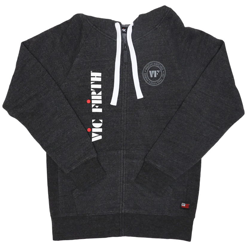 Vic Firth Zip Up Logo Hoodie