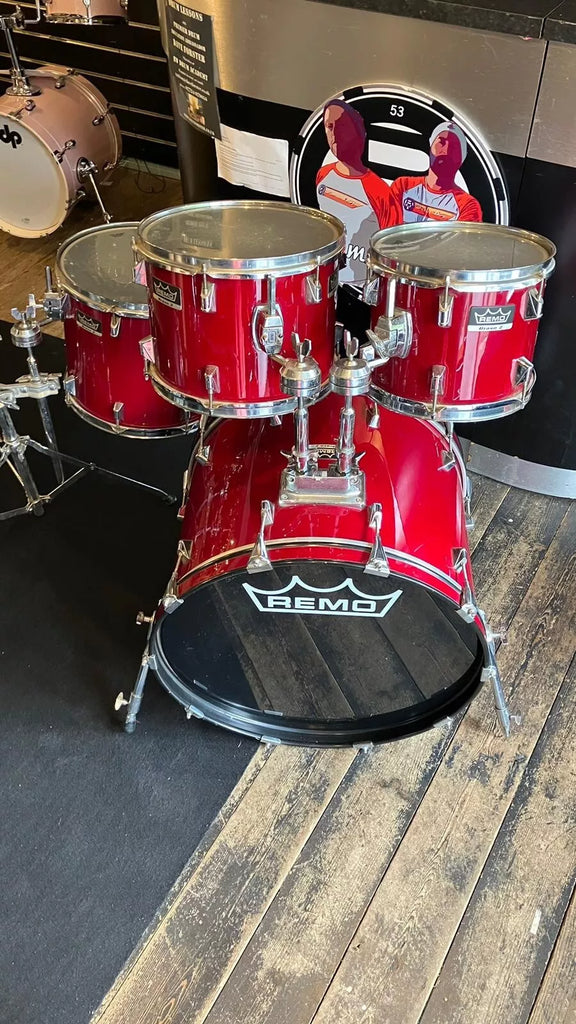 Remo Bravo 2 Drum Kit Shells Only in Red 22", 10",12"14"