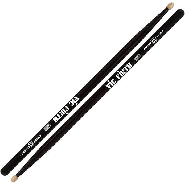 Vic Firth 5AB American Classic Black 5A Wood Tip Drumsticks