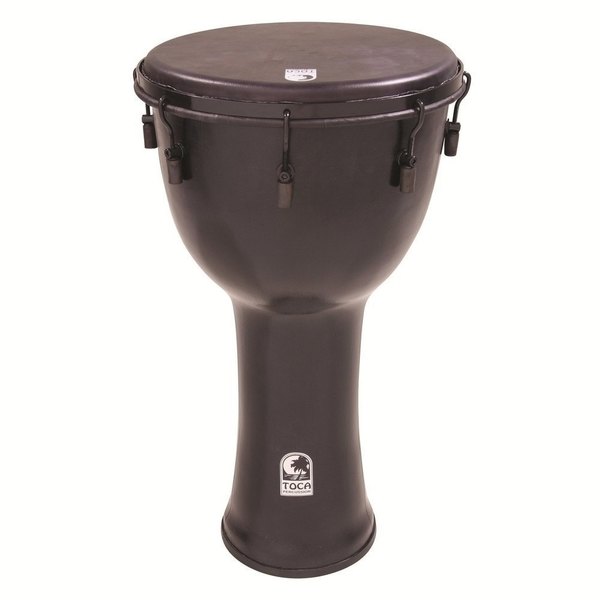 Toca Freestyle Mechanically Tuned 12" Djembe Black Mamba SFDMX-12BM