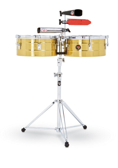 LP LP257-B Tito Puente 14'' & 15'' Solid Brass Timbales