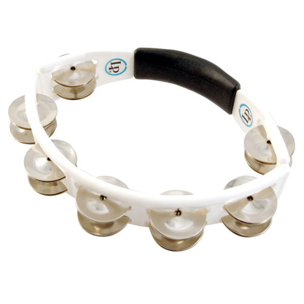 Latin Percussion LP151 hand held Cyclop Tambourine (White)
