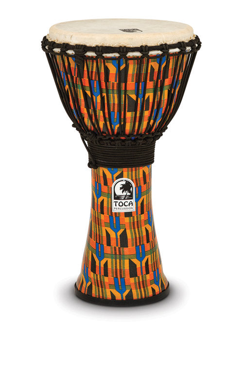 Toca Freestyle Rope Tuned 10" Djembe Kente Cloth SFDJ-10K