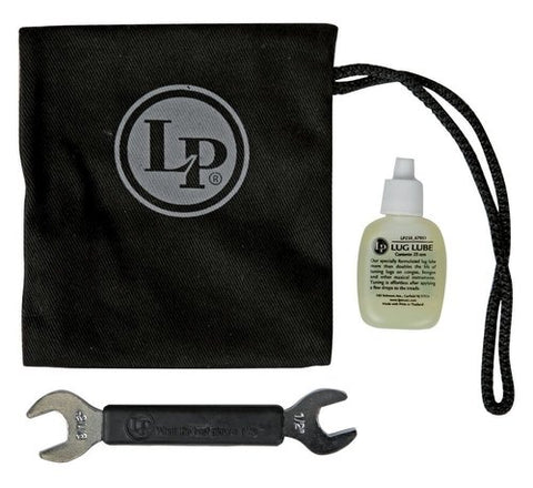 Latin Percussion LP227E Accessory Pouch with LP227A Tuning Key & LP238 Lug Lube