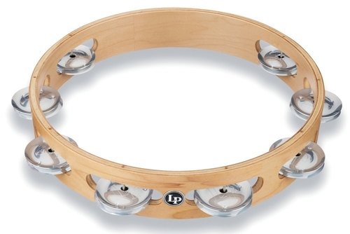 Latin Percussion LP380A-AL Single row 10" Professional Tambourine (Aluminium Jingles)