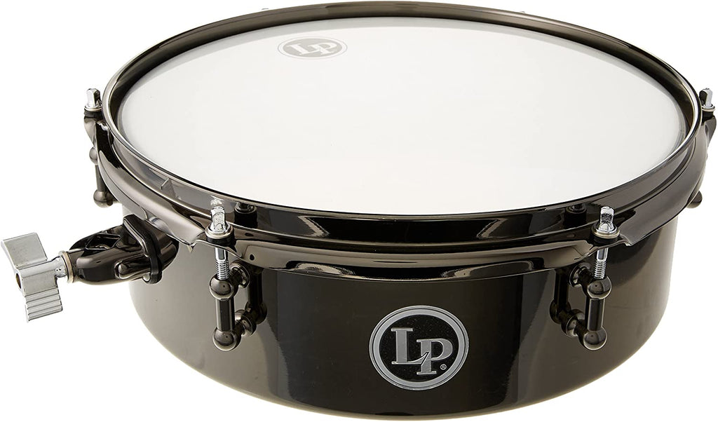 LP LP812-BN 12"x4" Drum Set Timbales - Black Nickel