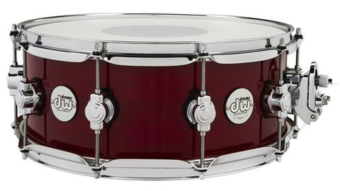 DW Design Series 14"x5.5" Maple Snare Drum Cherry Stain