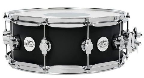 DW Design Series 14"x5.5" Maple Snare Drum Black Satin
