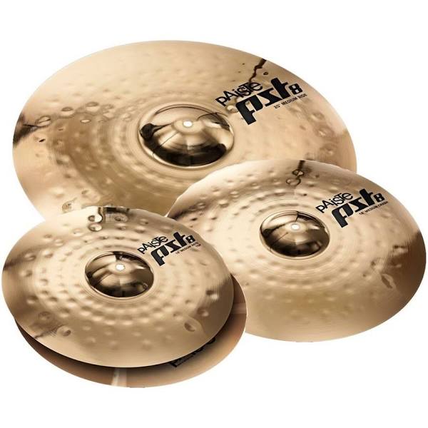 Paiste PST 8 Reflector Universal cymbal Set 14”HH, 16”C, 20”R PST8BS3USET
