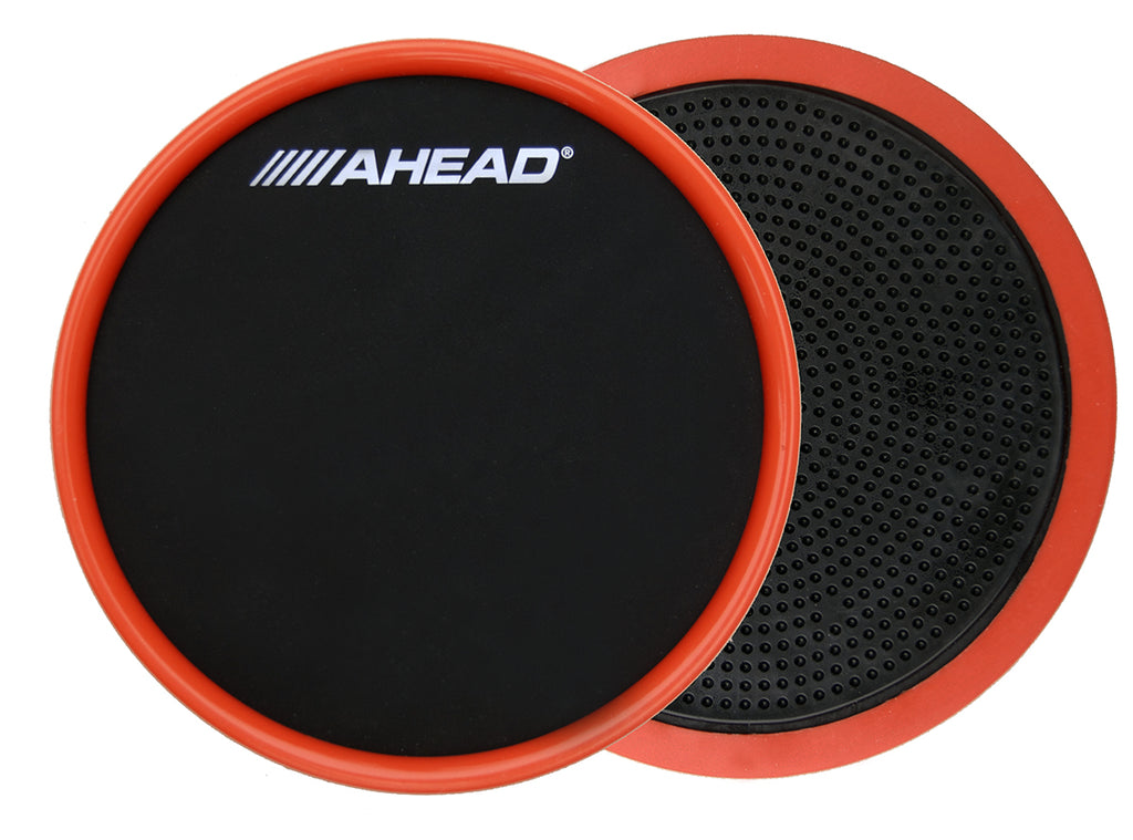 Ahead Compact 6 Stick On Practice Pad Black With Red Trim - AHSOPP