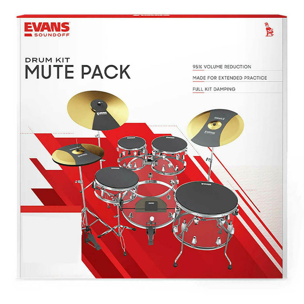 Evans SoundOff Drum Mute Full Box Set, Rock (10, 12, 16 (snare), 16 & bass and cymbal mutes) - SOSETROCK