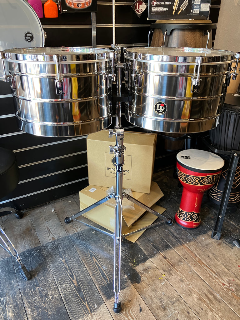 LP LP258-S Tito Puente 15''& 16'' Stainless Steel Thunder Timbales