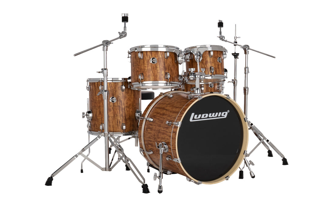 Ludwig Evolution 20" Fusion Drum Kit (Cherry) Including Cymbals LE520010DIR