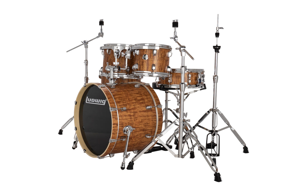 Ludwig Evolution 20" Fusion Drum Kit (Cherry) Including Cymbals LE520010DIR