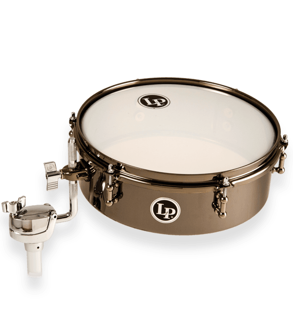 LP LP812-BN 12"x4" Drum Set Timbales - Black Nickel