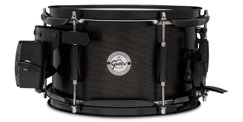 This is a picture of a GRETSCH Full Range Snare Drum 10" x 6" Ash Black