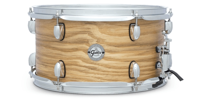 This is a picture of a GRETSCH Full Range Snare Drum 13" x 7" Ash Natural