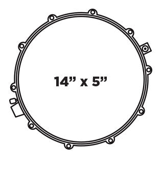 Mapex Black Panther Design Lab 14x5" Equinox Snare Drum