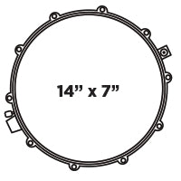 Mapex Black Panther Solidus 14x7" Snare Drum