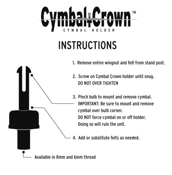 Cymbal Crown - 8MM - ACC8