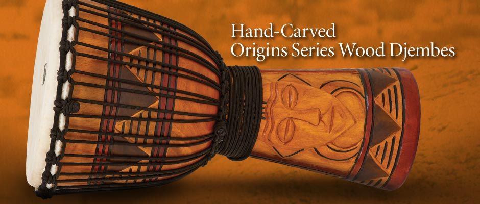 Toca Origins Series 7" Djembe African Mask TODJ-7AM