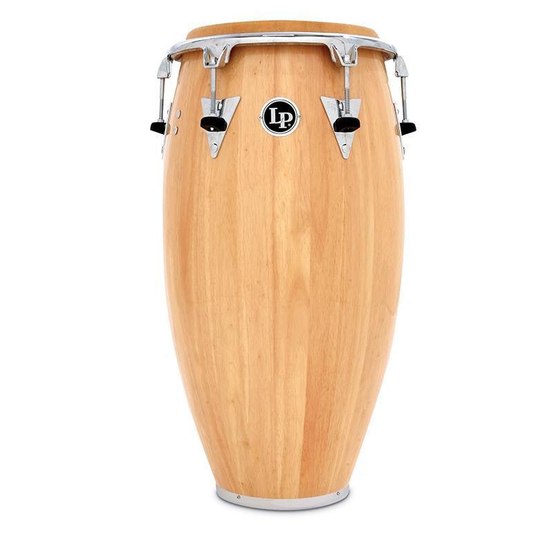 This is a picture of a LP Classic Wood Top Tuning 12 1/2'' Tumba Natural Chrome Hardware