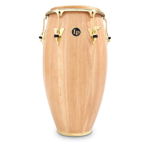 This is a picture of a LP Classic Wood 12 1/2'' Tumba Natural Gold Hardware