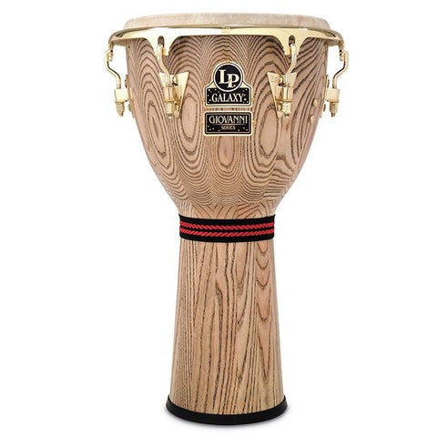This is a picture of a LP Giovanni Galaxy Djembe 12.5" Gold Hardware