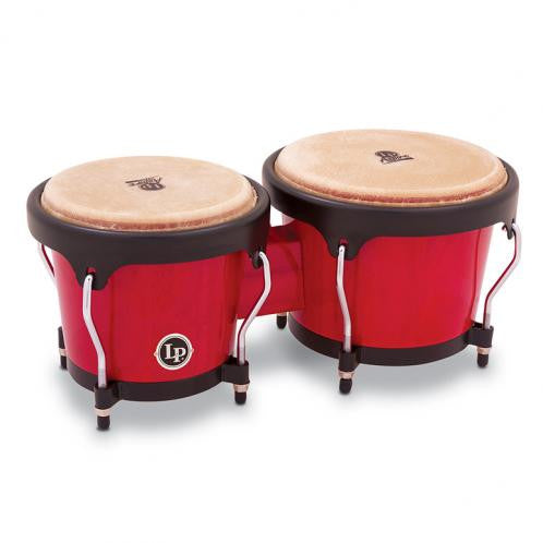 LP Aspire Wood Bongos Red Wood | BW Drum Shop