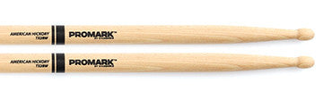 This is a picture of a ProMark TX2B Hickory 2B Wood Tip Drum Sticks