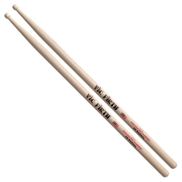 Vic Firth American Classic 5B Barrel Tip Drum Sticks - VF-5BBRL