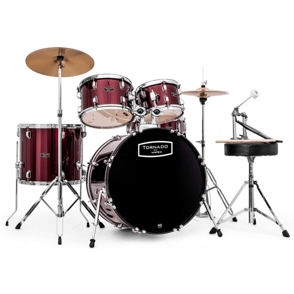 Mapex TND5044TC-DR Tornado Fusion Drum Kit (Burgundy)