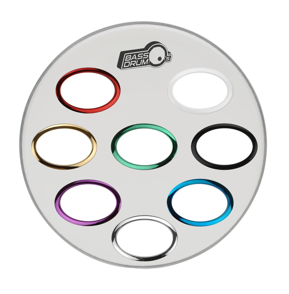 Bass Drum O’s – 6″ Oval Blue - AOVB6