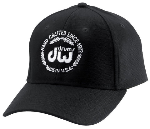 DW Black Cap with White Laurel Logo
