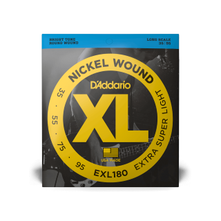 D’Addario 35-95 Extra Super Light, Long Scale, XL Nickel Bass Strings
