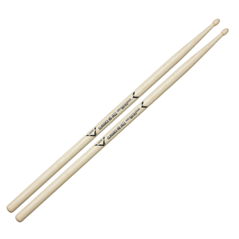 VATER Hickory - Classics 8D Jazz - Wood Tip Drum Sticks - VHC8DJW