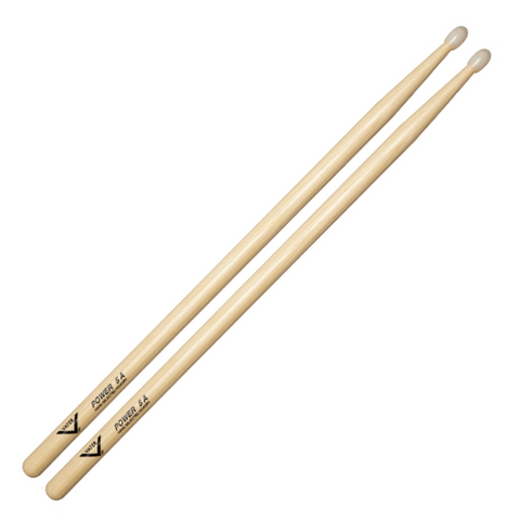 Vater Hickory - Power 5A Nylon Tip Drum Sticks - VHP5AN