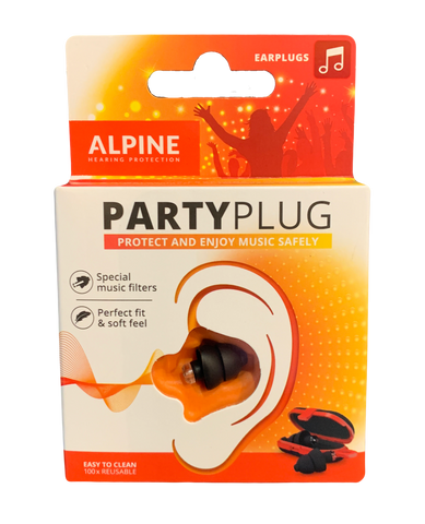 Alpine PartyPlug Earplugs (Black) - EARPARTYB