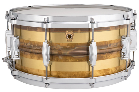 Ludwig Phonic LB552RS 14"x6.5" Raw Bronze Stripe Snare