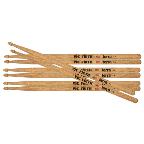 Vic Firth American Classic® 5AT TerraTM Series 4pr Value Pack